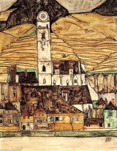 Stein On The Danube — Egon Schiele