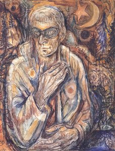 Masked Portrait (georg Trakl) — Albert Bloch