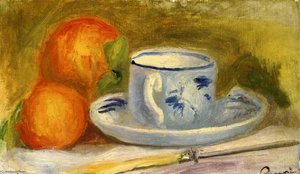 Cup And Oranges — Pierre-auguste Renoir, Impressionism