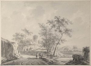 Landscape With Figures — Nicolaas Wicart