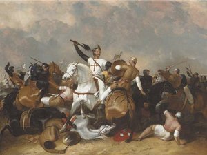 Richard I At The Battle Of Ascolan — Abraham Cooper