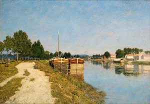 Morning On The Loing At Moret — William Lamb Picknell