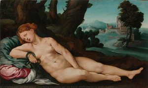 The Dying Cleopatra, Jan van Scorel (attributed to), c. 1520 - c. 1524