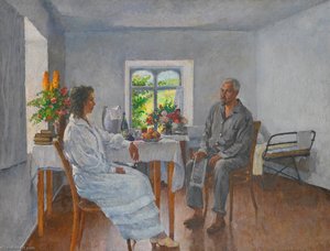Margarita Ivanovna And Zinovy Petrovich Soloviev On Holiday At Artek — Ilya Ivanovich Mashkov