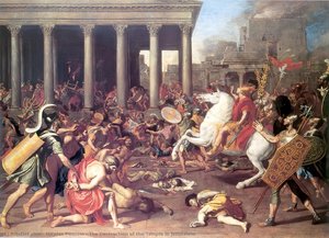 The Destruction Of The Temple In Jerusalem — Nicolas Poussin, Baroque