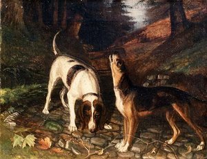 (picking Up The Scent), (painting) — Abbott Handerson Thayer