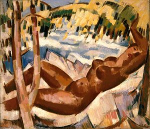 Reclining Golden Nude — John Duncan Fergusson