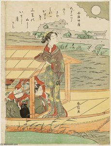Poem By Abe No Nakamaro — Suzuki Harunobu