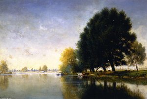 On The Seine Near Poissy — Gilbert Munger