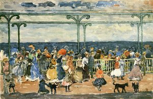 Promenade At Nantasket — Maurice Brazil Prendergast