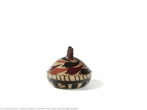 Double Neck Vase With Bridge Handle — Nazca Culture