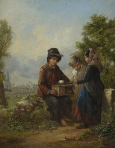 Boy With A Guinea Pig — John Joseph Barker