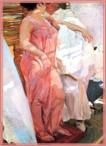 Despues Del Ba_o O La Bata Rosa — Joaquín Sorolla Y Bastida