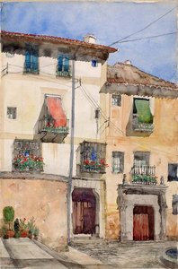 Old House At Segovia, Spain — Cass Gilbert