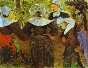 The Four Breton Girls — Eugène Henri Paul Gauguin