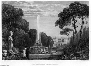Borghese Palace Rome Engraving
