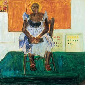Negress In A White And Blue Dress — Solomon Steel