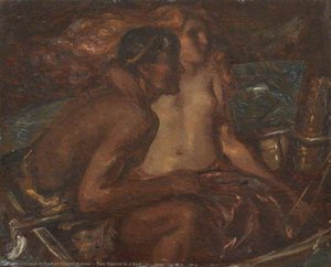 Two Figures In A Boat — Thomas Clinton Balmer