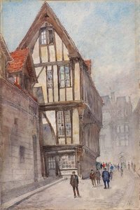 Old House In Rouen — Cass Gilbert