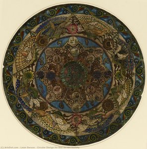 Circular Design For Ben Uri Art Society — Lazar Berson, Jewish Mysticism