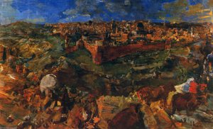 Jérusalem, Huile Sur Toile, — Oskar Kokoschka