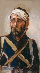 Study Of A Wounded Guardsman, Crimea, C.1854 (verso) — Elizabeth Thompson