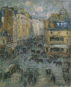 Cligancourt Street In Paris — Gustave Loiseau