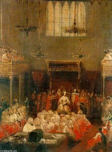 Queen Victoria Opening Parliament — George Hayter