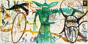 Soldat Flugechse - Papageius Hochrad Des Eierastronauten — Jonathan Meese