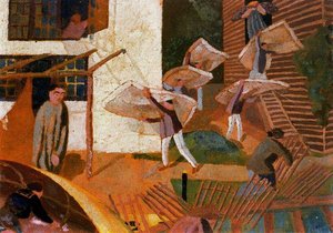 Carrying Mattresses — Sir Stanley Spencer