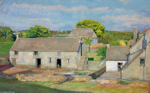 Oakridge Farm, Late Summer — Sir William Rothenstein