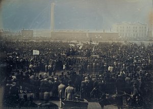 View Of The Great Chartist Meeting On Kennington Common — William Edward Kilburn
