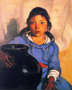 Gregorita With The Santa Clara Bowl — Robert Henri
