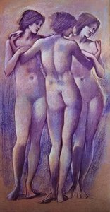 The Tree Graces — Edward Coley Burne-jones