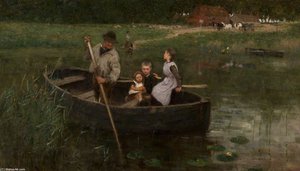 The Ferry — Edward William Stott