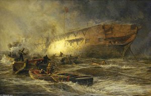 Storm And Sunshine - A Battle With The Elements — William Lionel Wyllie
