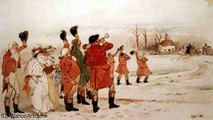 Saying Good-bye To The Bride — Randolph Caldecott