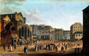View Of Saint-germain-l'auxerrois, C.1802 — Thomas Naudet