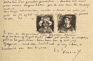 Peasant Woman, Two Heads — Vincent Willem Van Gogh