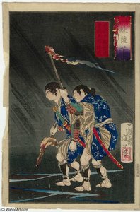 Soga Jûrô Sukenari And Soga Gorô Tokimune — Tsukioka Yoshitoshi