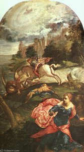 St. George And The Dragon, Ng London — Jacopo Tintoretto