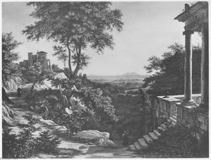 Italienische Landschaft — Ernst Fries