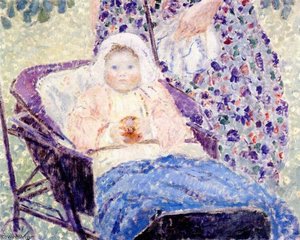 Baby In Pram — Frederick Carl Frieseke
