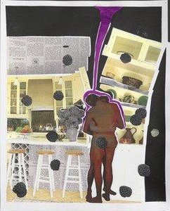 Fuchsia Stream, Blackberries And Tilted Vase (breakfast Nook Series) — Christian Holstad