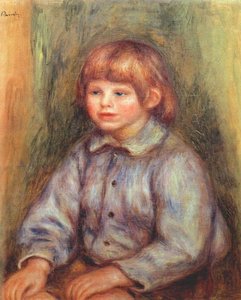 Seated Portrait Of Claude Renoir — Pierre-auguste Renoir