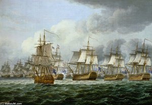 The Battle Of Cape Piece Of Vincent Or At The Dogger Bank — Thomas Luny