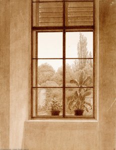 Window Looking Over The Park — Caspar David Friedrich