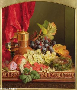 Grapes, Peaches, Plums And Other Fruit