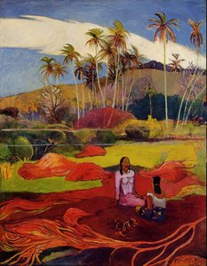 Tahitian Women Under The Palms — Eugène Henri Paul Gauguin
