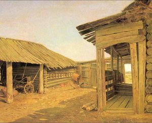 Country Courtyard — Ivan Ivanovich Shishkin, Realism